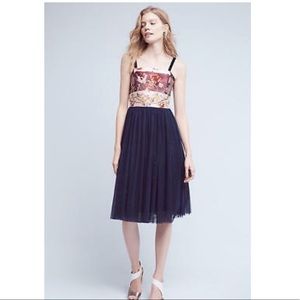 Moulinette Soeurs brocade top tulle skirted dress